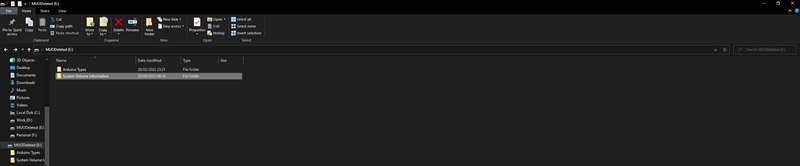فایل‌های بازیابی‌شده در CMD