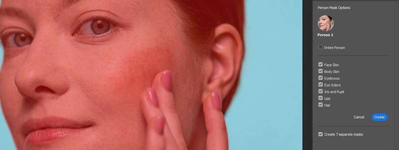 ایجاد ۷ ماسک جداگانه