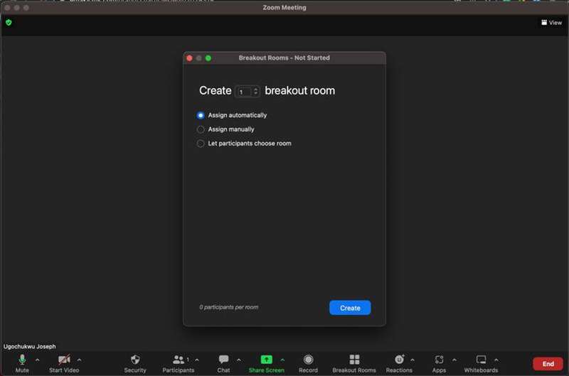 ایجاد اتاق‌های تفکیک Zoom