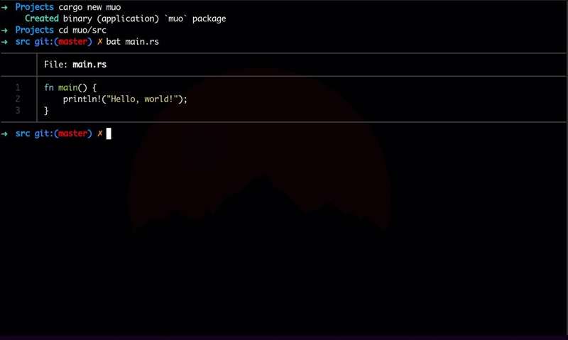 ایجاد یک پروژهٔ جدید با Cargo