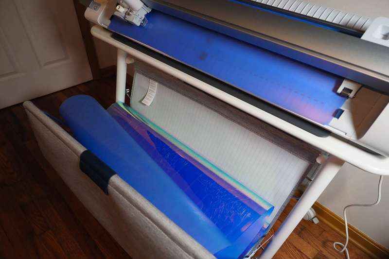 نتیجه برش رول Cricut Venture