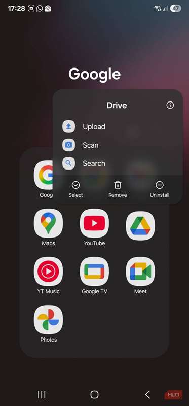 حذف گوگل درایو