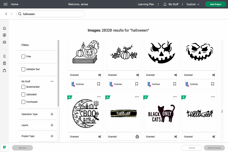 جستجوی هالووین Design Space Cricut