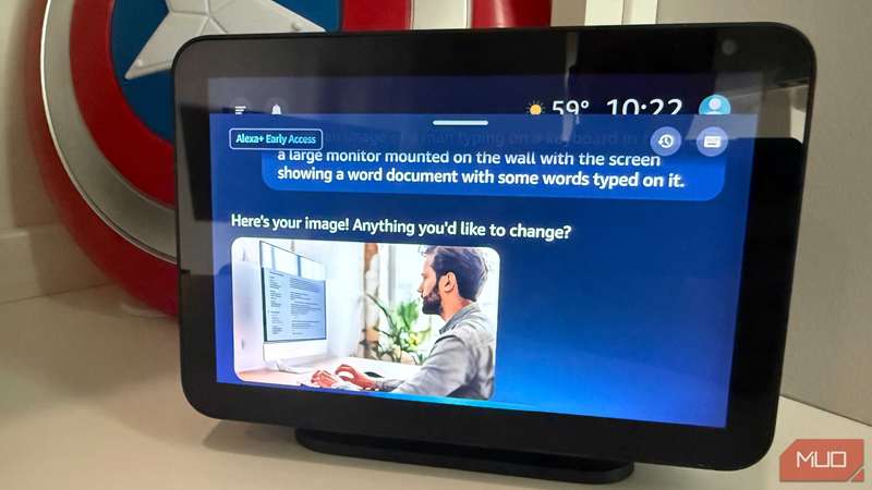 Echo Show 8 با ایجاد تصویر هوش مصنوعی Alexa+