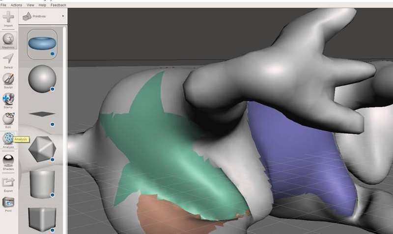 ویرایش یک فایل OBJ در Meshmixer