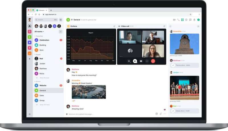 برنامه دسکتاپ Element با تماس ویدئویی، پیام متنی و ویژگی‌های دیگر