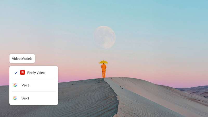 ویژگی مدلهای ویدئویی ادوبی فایرفلای با تصویر صحرای پسزمینه