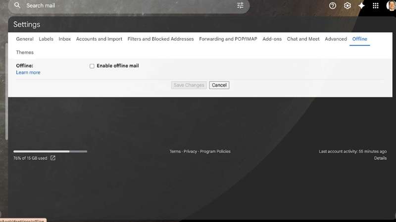 قابل دسترس کردن ایمیلهای آفلاین در جیمیل