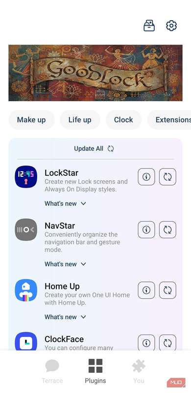برنامه Good Lock بر روی گوشی Samsung
