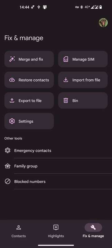 مخاطبین گوگل در اندروید