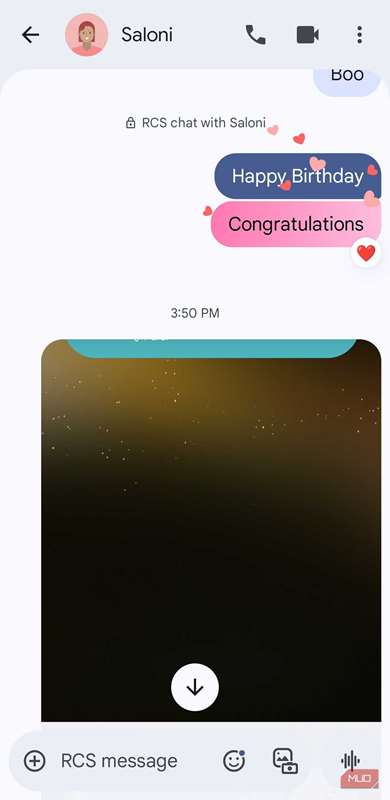 واکنش لایک پیام‌های گوگل روی گوشی اندروید
