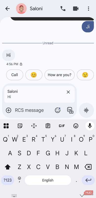 پاسخ پیام خاص در پیام‌های گوگل روی گوشی اندروید