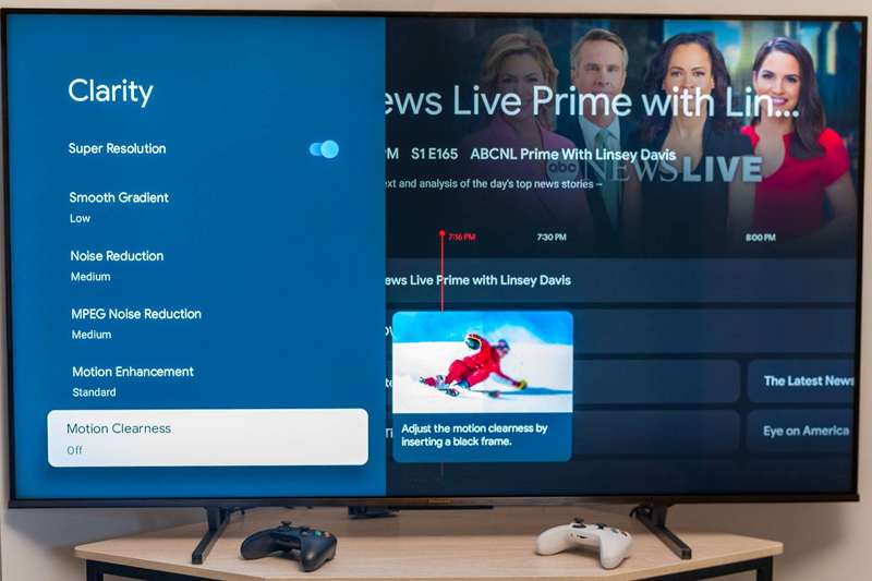 هی‌نس 65U8K - تنظیمات حرکت