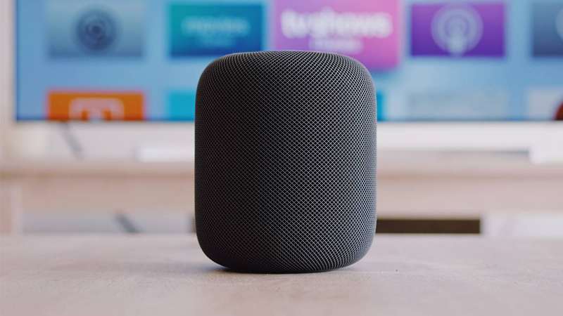 HomePod در یک اتاق نشیمن