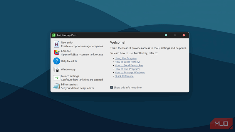 منوی اصلی AutoHotkey v2