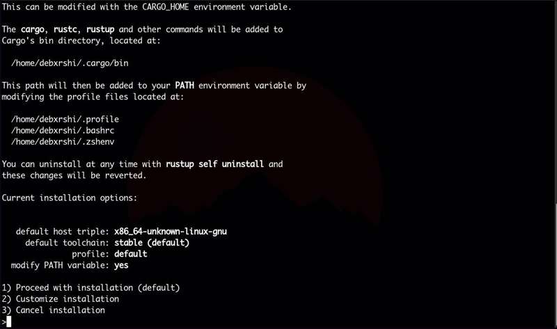 نصب رست از طریق rustup-1