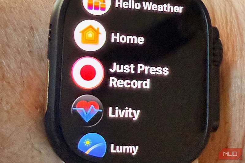Just Press Record بر روی Apple Watch.