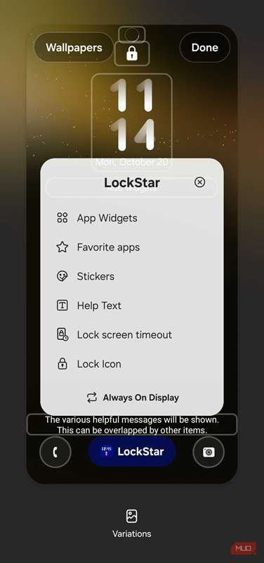 ماژول LockStar Good Lock بر روی گوشی Samsung