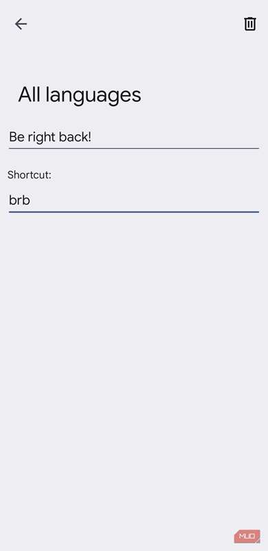 میانبر پیام در Gboard