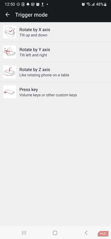 تنظیمات برنامه Micro Gesture اندروید (1)-1