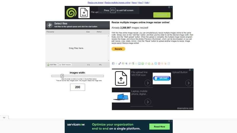 وبسایت Online Image Resize