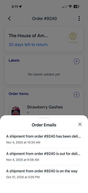 تصویر صفحه برنامه Orderly