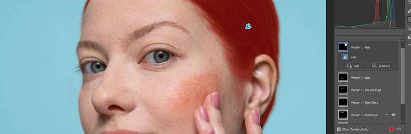 قسمت‌های برچسب‌خورده و ماسک‌خورده