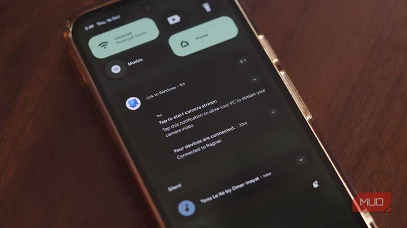 اعلان دسترسی دوربین Phone link در Android