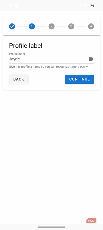 ارائه برچسب پروفایل ۱