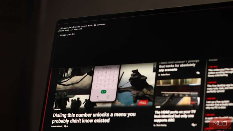 حالت Quake در حال اجرا بر روی ویندوز