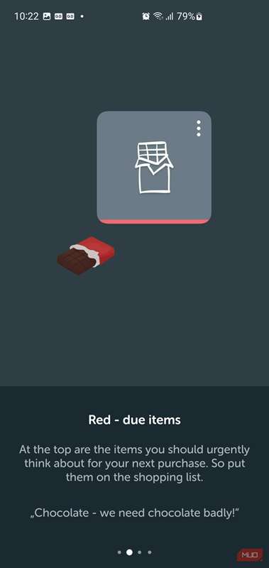 توضیح رنگ‌کدگذاری قرمز در Bring!