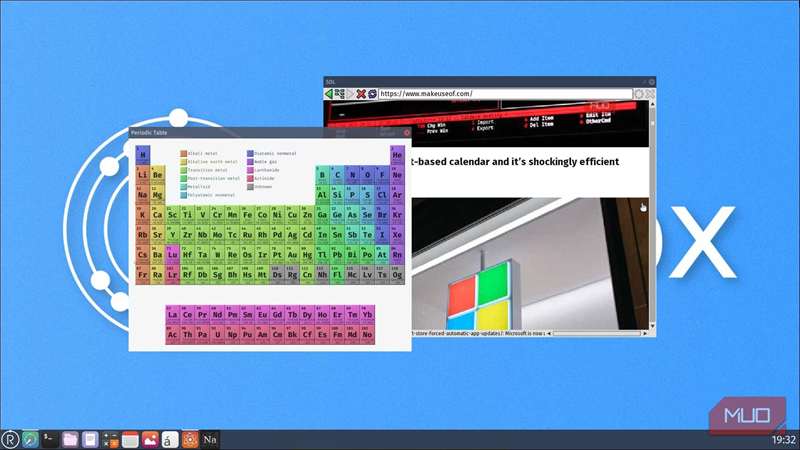 پرتوی دوره‌ای Redox OS باز