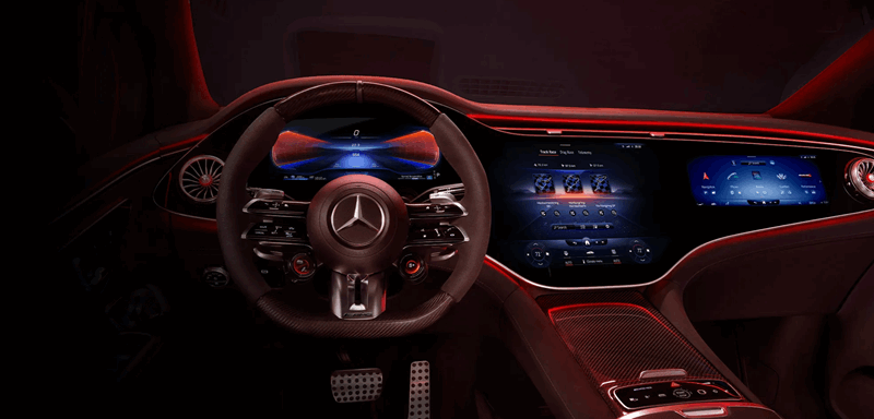 Mercedes-Benz AMG EQE SUV داخل هیپرسکرین