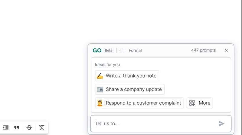 GrammarlyGO در Gmail