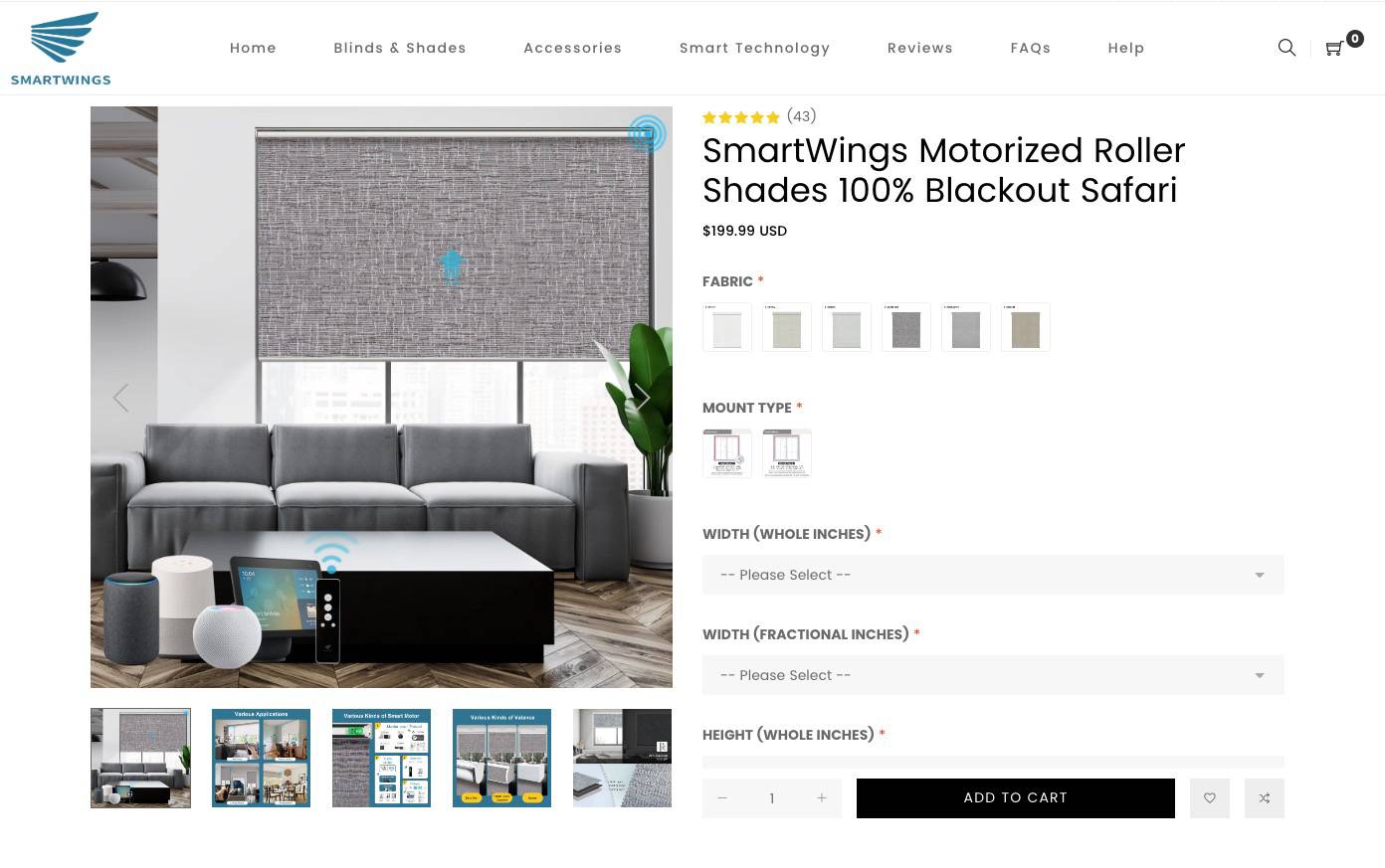 مرور سایه SmartWings Matter - فرآیند سفارش