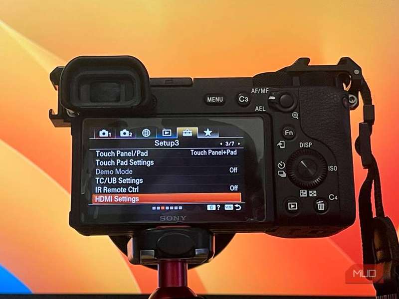 تنظیمات Sony a6600 برای خروجی HDMI پاک 1