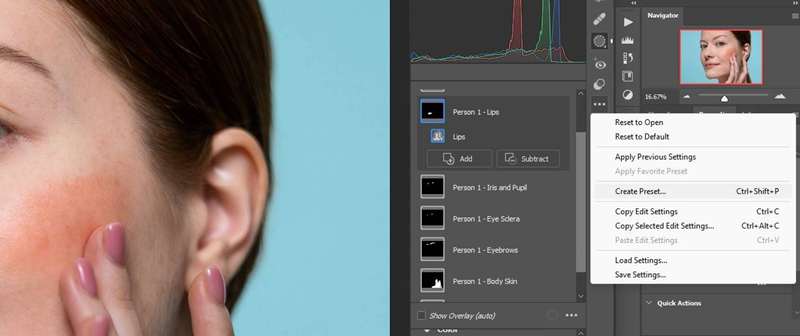 مرحله ۱ ایجاد پیش‌تنظیم