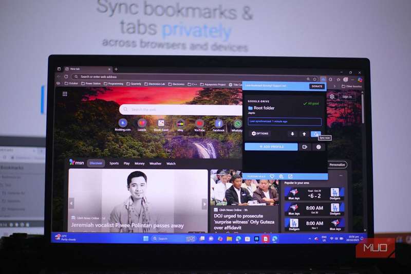 همگام‌سازی نشانک‌های Chrome به مرورگر Edge با استفاده از افزونه Floccus