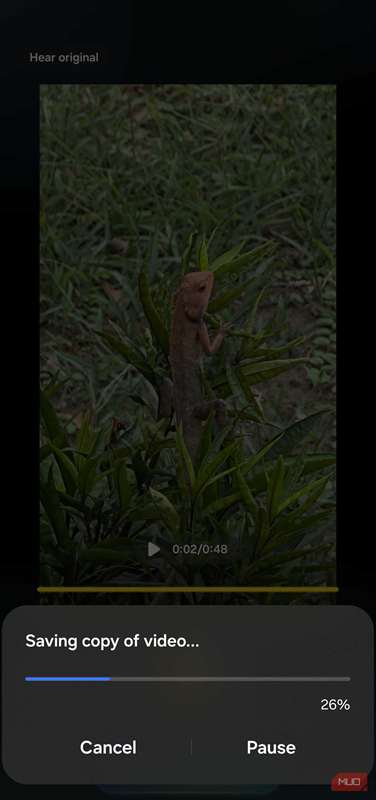 استفاده از پاک‌کن صدای Audio در برنامه گالری سامسونگ