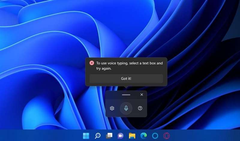 ویژگی تایپ صوتی