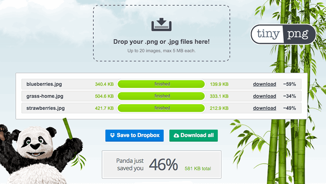 وبسایت TinyPNG