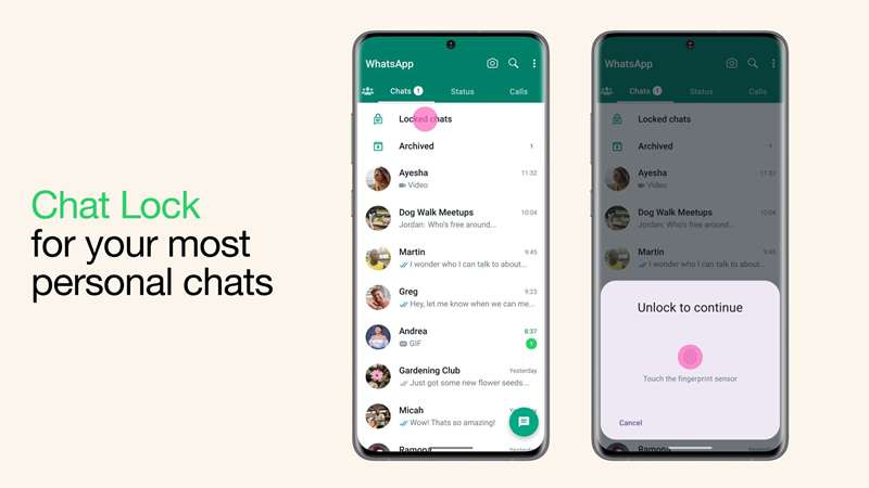 بنر قفل گفتوگوی واتساپ