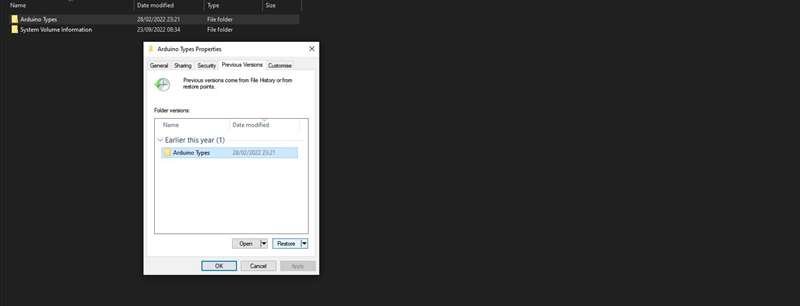 بازگرداندن نسخه قبلی فایل در ویندوز