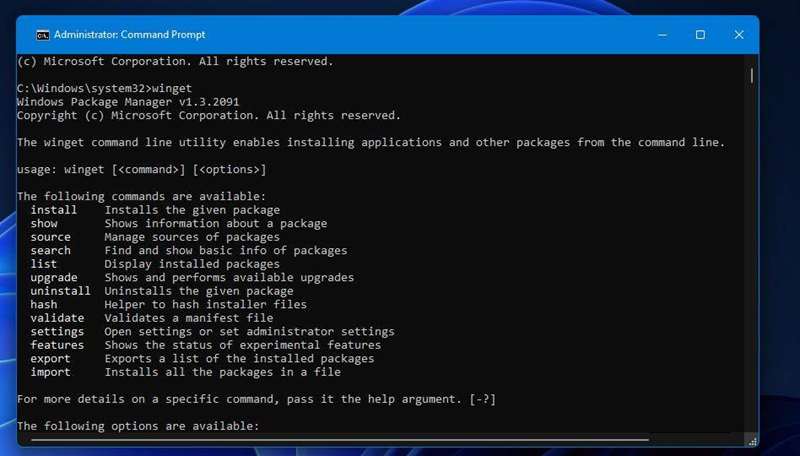 ابزار Winget