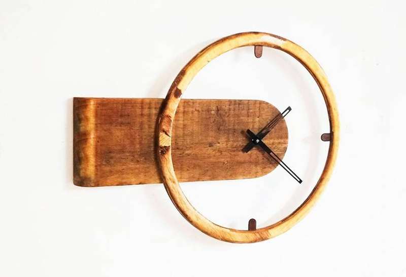 ساعت چوبی DIY