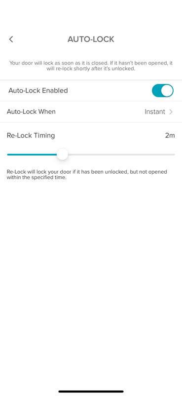 قفل خودکار در برنامه Yale