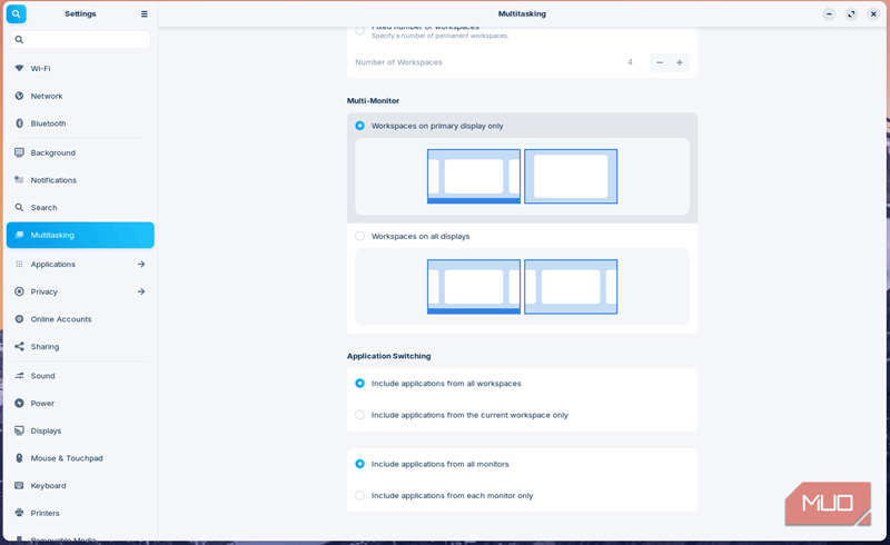 تنظیمات چندوظیفه‌ای قابل انعطاف Zorin OS