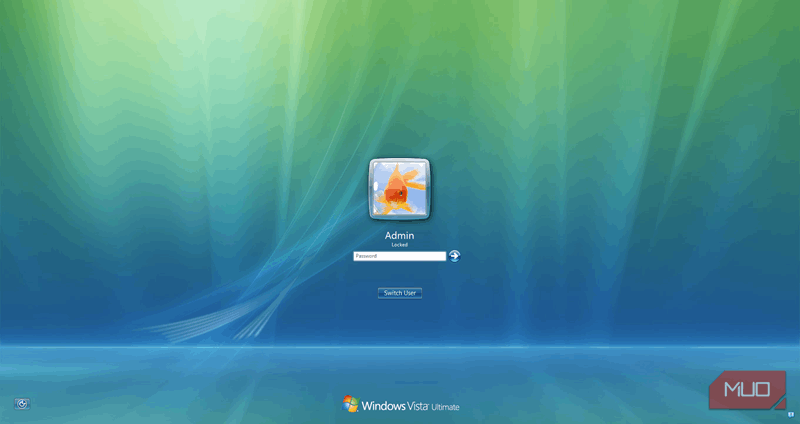 قفل صفحه ویندوز ویستا 01