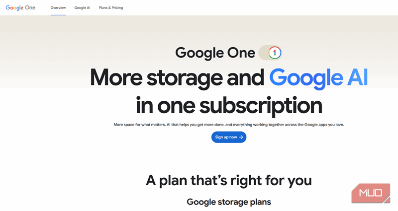 وب‌سایت Google One