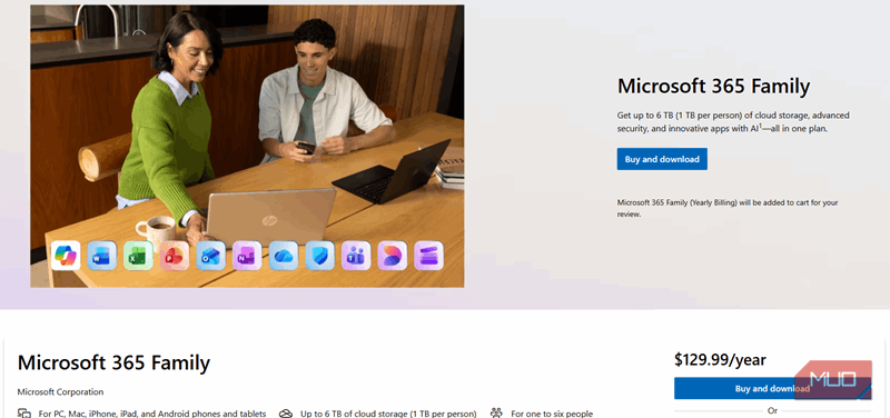 طرح خانوادگی Microsoft 365